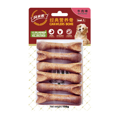 

Wind Geek GNAWLERS trumpet 3 inch classic nuts beef beef pork flavor chicken flavor small dog teeth teeth tooth sticks pet dog snacks