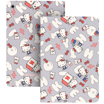 

Плюс отличная серия Hello Kitty IPad mini1 / 2/3 защитная крышка / защитная оболочка мультфильма Intelligent Sleep кобура белый круг ЦИКЛ