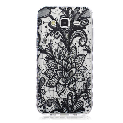 

Black Rose Pattern Soft Thin TPU Rubber Silicone Gel Case Cover for SAMSUNG GALAXY J5