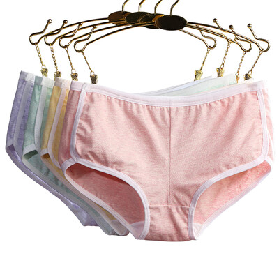 

Ms Yu Zhaolin underwear female cotton interior sexy cute color cotton women in the low waist triangle underwear 4 gift box uniform