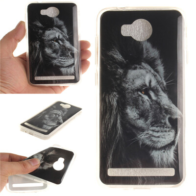 

Black lion Pattern Soft Thin TPU Rubber Silicone Gel Case Cover for HUAWEI Y3 II