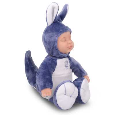 

BIEBER sweet kangaroo sleep doll comfort doll plush doll toy simulation baby comfort toy blue