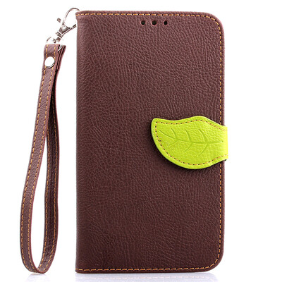 

Brown Design PU Leather Flip Cover Wallet Card Holder Case for Samsung Galaxy Note 4N9100