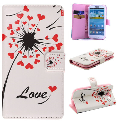 

Love heart dandelion Design PU Leather Flip Cover Wallet Card Holder Case for SAMSUNG Galaxy S3 i9300