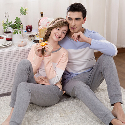 

[Супермаркет] Jingdong неглубоко Хью пару пижам весной и Отем Коттон шею длинными рукавами костюм женщин люкс 1715 Мужская XL