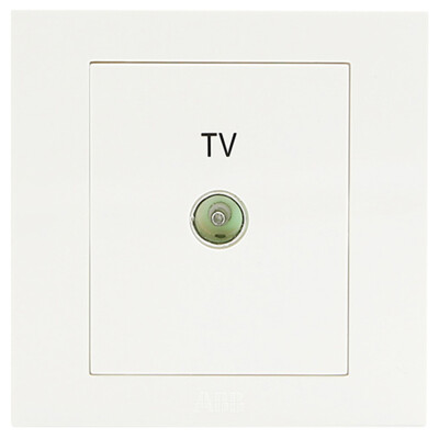 

ABB switch socket panel two TV computer socket Yongzhi series white AH325