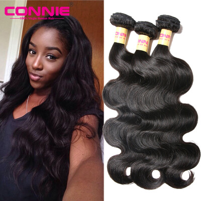 

Unprocessed 7A Malaysian Virgin Hair Body Wave 3 Bundles Human Hair Connie Body Wave Weave Maylasian Virgin Human Hair