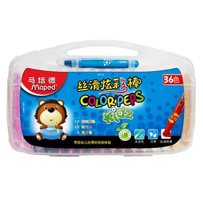 

Maped 836136 Water-soluble Silky Color Stick 36 Color / Rotary Crayon / Oil Painting Bar