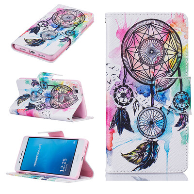 

Дизайн Dreamcatcher Дизайн Кожа PU флип крышку Кошелек Карты Держатель чехол для HUAWEI P9 LITE