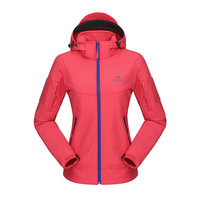 

Camel CAMEL outdoor couple fleece soft shell clothing woman A6W114051 rose red XL