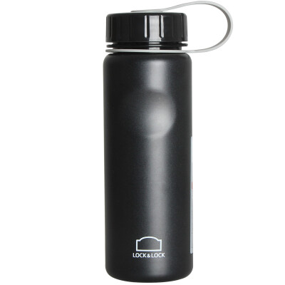 

LOCK & LOCK Outdoor Water Bottle Water Bottle Sport Water Bottle Student Cup Single Layer Stainless Steel Not Insulated Sports Cup 550ML Black LHC7001BK