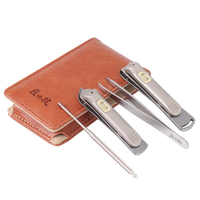 

Craftsmanship MrGreen -6103 Stainless Steel Nail Knife Set with Medium Nail Clamp Nail File Ear Skirt Eyebolt Four Classic Set With Skew Cut