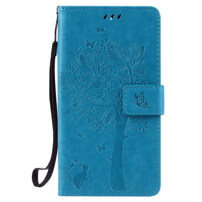 

Blue Tree Design PU Leather Flip Cover Wallet Card Holder Case for One Plus Three
