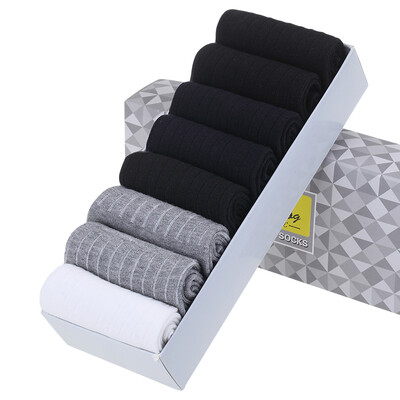 

Jingdong supermarket Beiju cashmere Bejirog cotton socks men&women couples four seasons in the tube leisure business cotton socks 8 double men socks gift box uniform