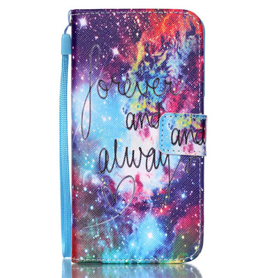 

Colorful Stars Design PU Leather Flip Cover Wallet Card Holder Case for SAMSUNG S6