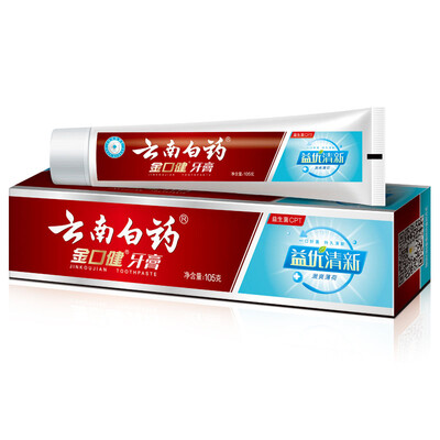

Юньнань Baiyao зубной пасты Златоуста 105g здоровья (свежие и отличные преимущества Изюминка Mint)