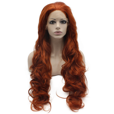 

Iwona Synthetic Hair Lace Front Long Wavy Burgundy Red Wig