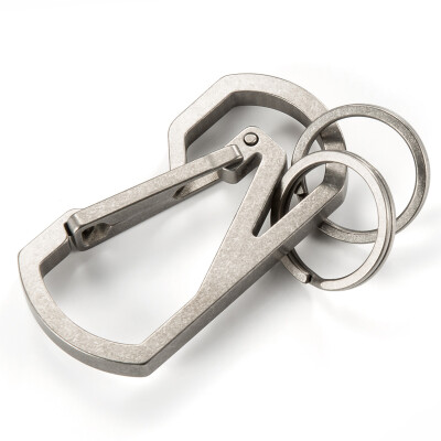 

【Jingdong Supermarket】 Carpenter's Technology (Mr.Green) -5001 Titanium Alloy Keychain Men's Waist Plate Small Ultra-Light Corrosion Resistant Hardness Double Ring Openable Bottle