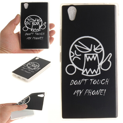 

Do not touch me Pattern Soft Thin TPU Rubber Silicone Gel Case Cover for Lenovo P70