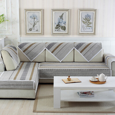 

【Jingdong Supermarket】 Fang Ruo (FANROL) home fabric sofa mat modern simple plain cotton wool sofa cushion Ireland - coffee 90 * 90cm