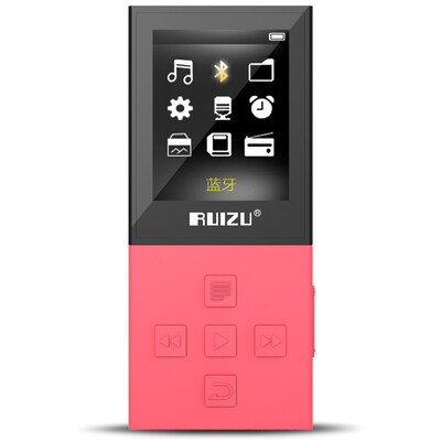 

Rui RUIZU X18 red sports MP3 wireless Bluetooth HIFI lossless music player with screen mini