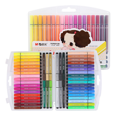 

Chenguang  & G TCP92130 Winter Club Cartoon Triangle Watercolor Pen Paintbrush 48 Color Box Pink