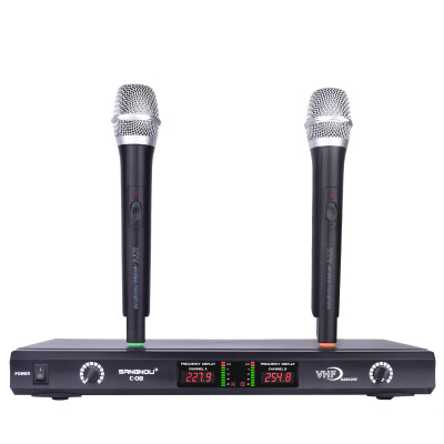 

Dual promise C08 wireless microphone wireless handheld microphone hands wheat KTV stage wireless microphone (LCD display