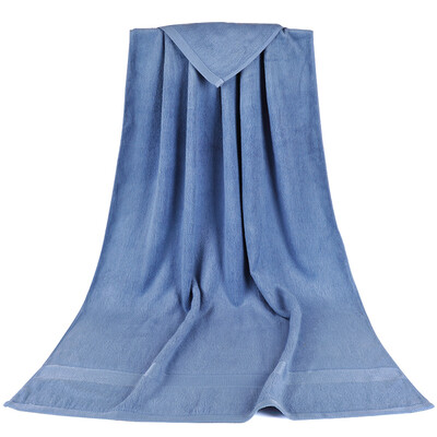

【Jingdong Supermarket】 Bamboo Kam Towel Home Textiles Bamboo Fiber Thicker Plain Purity Yellow Bath Towel Thicker Plus Blue Gray 588g / Article 70 × 140cm