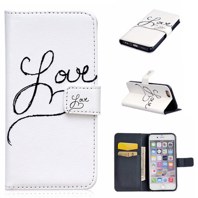 

Love Design PU Leather Flip Cover Wallet Card Holder Case for IPHONE 6 PLUS6S PLUS