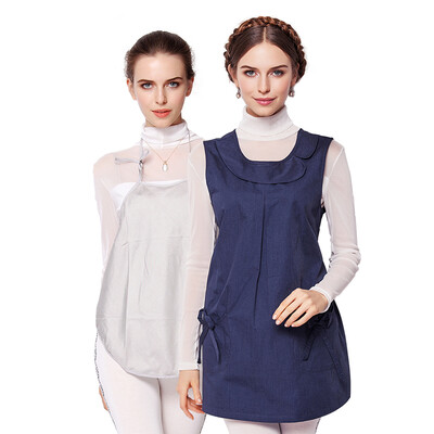 

Jing Qi pregnant women radiation protective clothing pregnant women silver fiber belly clothes suit four seasons navy blue L code JC8372A