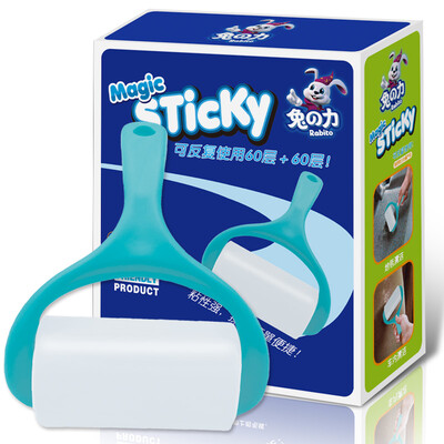 

[Jingdong supermarket] rabbit power (rabbit の force) drum stickers dust collector 60 tear +60 tear large 19cm tearable hair removal clothing clothing clothes sticky paper hairbrush