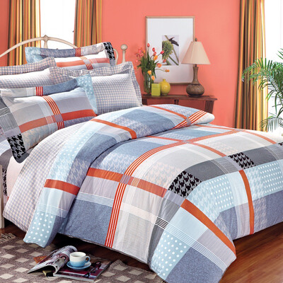 

Ai Wei bedding home textile bed four sets of cotton to increase single bed kit 12 bed grid color life