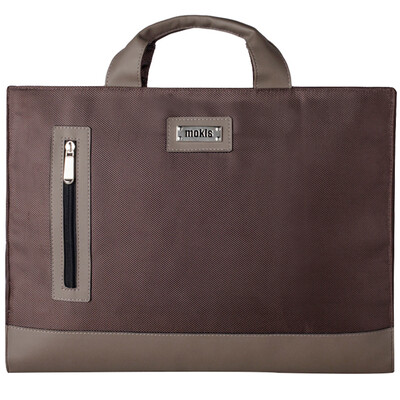 

Mochi MOKIS computer bag 154 inch -156 inch Apple Lenovo ASUS Dell portable notebook computer bag business package leisure package MKDNB020-b business brown