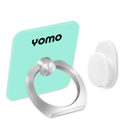 

YOMO original illustrator mobile phone ring bracket / metal finger buckle bracket / anti-lost throwing mobile phone flat bracket for Apple phone / Andrews mobile phone mint green