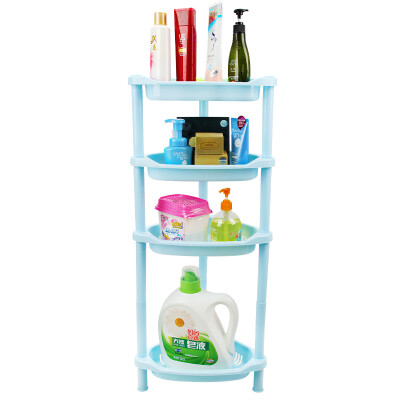 

【Jingdong Supermarket】 Jiajie JJ-TZ001 Bathroom Shelf Bathroom Scaffolding Floor Triangle Shelf Bathroom Toilet Toilet Storage Shelf 4-corner High