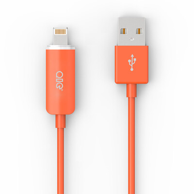 

QIC LS10-OR Apple Lightning для USB-зарядного кабеля для передачи данных 1 м оранжевый