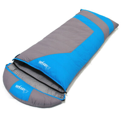 

Wolf line adult warm winter sleeping bag can be stitching camping envelopment down sleeping bag outdoor thickening sleeping bag G1000 blue