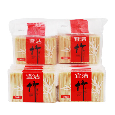 

Yi Jie toothpick disposable bamboo bag 200 bags of 20 bags of sales JD-7093