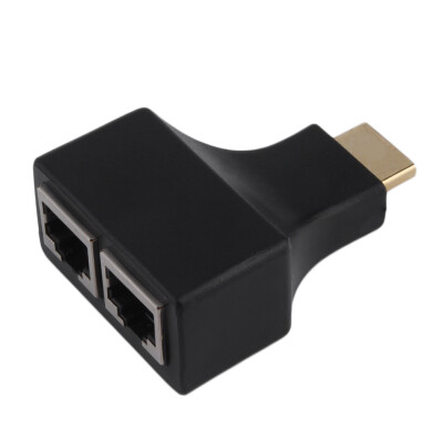 

HDMI К двухпортовый RJ45 сетевой кабель Extender Over от Cat 5e / 6 1080p