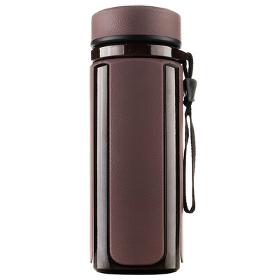 

[Jingdong supermarket] Vientiane (WANXIANG) I23P 390ML purple sand liner cup men's business office bubble cup with tea leak filter straight cup brown wood gray