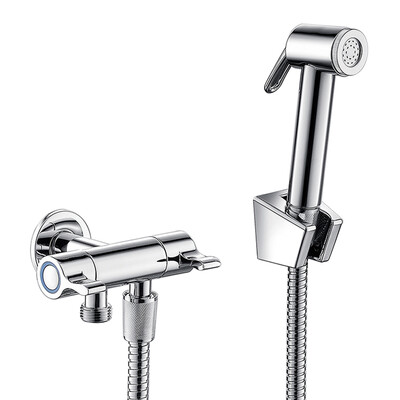 

KIOOO K0OO14 toilet spray gun gown toilet toilet toilet pressurized faucet rinse set bathroom three-way angle