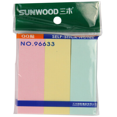 

MITSUBISHI SUNWOOD 96633 Fluorescent Indicator Labels Convenience Stickers Notes Paper Scratch Pad Easy Sticker Pepsi Sticker 76 × 25mm