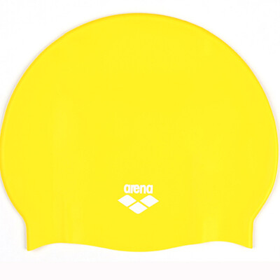 

Ariana Arena Swimming Cap Silicone Rubber Monochrome High-elastic 3D fit male&female swimming cap ARN-4473N golden yellow