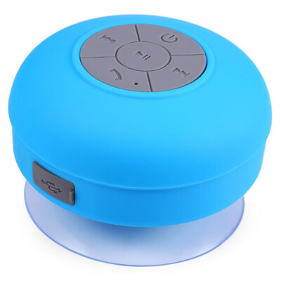 

BTS - 06 Water Resistant mini portable Shower Bluetooth Speaker with Sucker Support Hands-free Calls Function for Mobile Phone