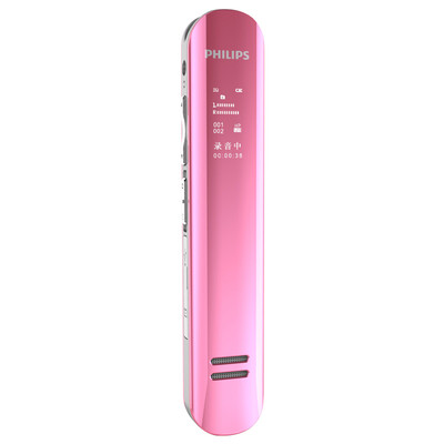 

Philips PHILIPS VTR5200 8GB learning conference interview double microphone digital recording pen pink