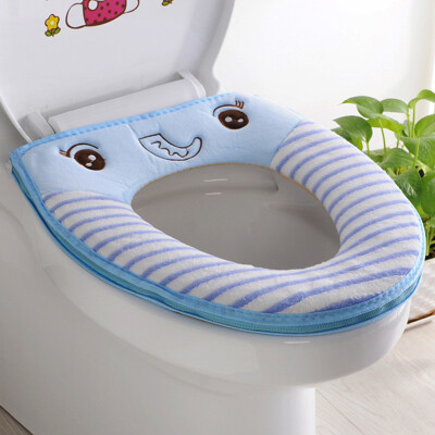 

Sheng silk Shangpin cartoon zipper toilet pad sets of toilet ring warm sitting cushion 2 only installed B models