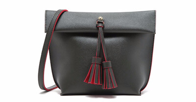 

Free Shipping Women Shoulder Bags PU Leather With Tassel Elegant Solid Color Hobos Bag Single Straps Ladies Hand Bags