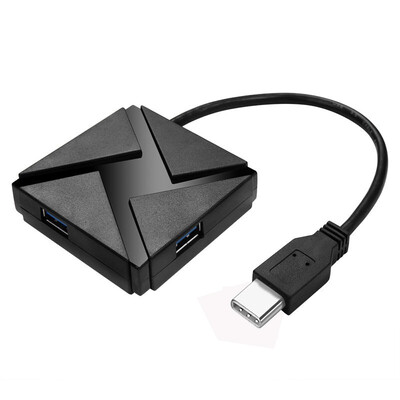 

Hyundai HYUNDAI HY-332Type-C to four hubs usb30 hub Type-C Hub hub rechargeable black