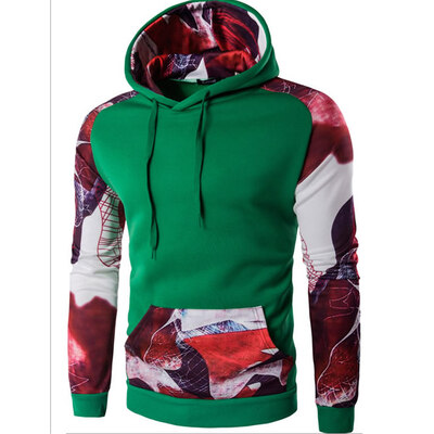 

Casual Mens Pullover Sweatshirt Hooded Digital printing Hoodies