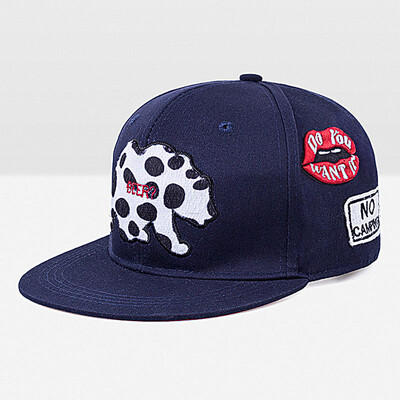 

WISH CLUB 2017 Brand Of Baseball Cap Beautiful Woman Hat Of Men Hip-Hop Cap Cow Cartoon Hat